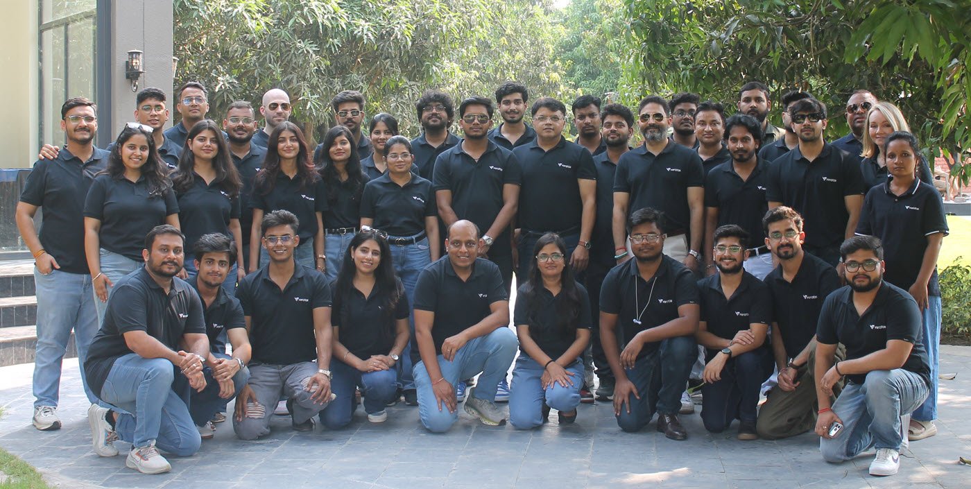 The Veratas team, Microsoft data and AI consultants, outside the company office